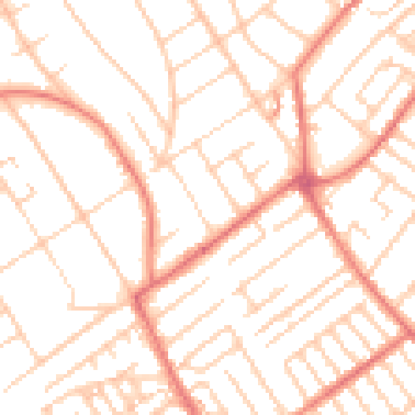 Daytime road noise heatmap for L23 6UX