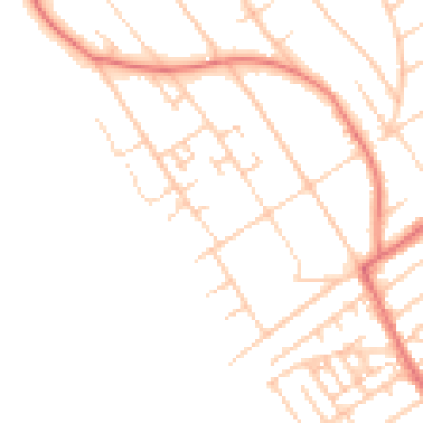 Daytime road noise heatmap for L23 6WD