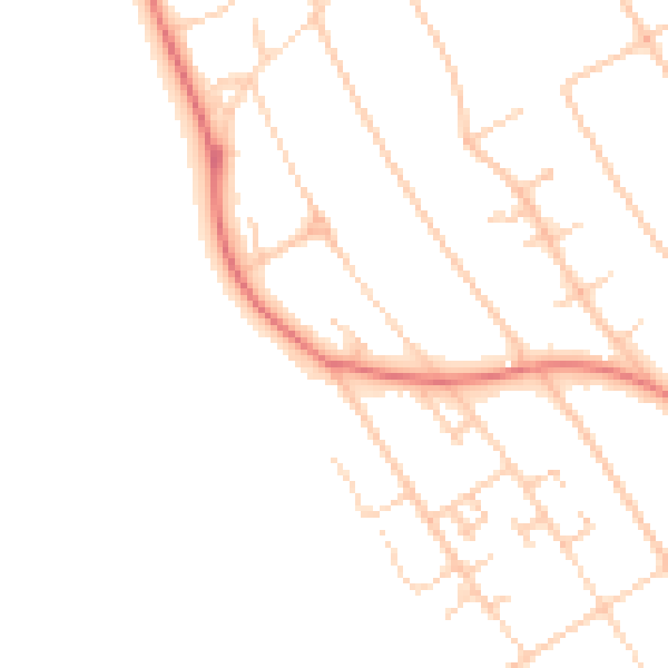 Daytime road noise heatmap for L23 6XG
