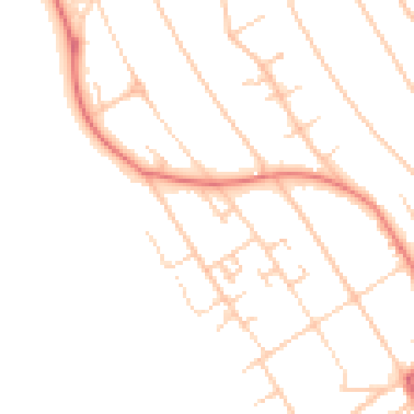Daytime road noise heatmap for L23 6XH