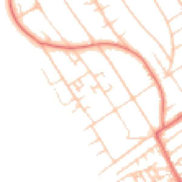 Daytime road noise heatmap for L23 6XJ