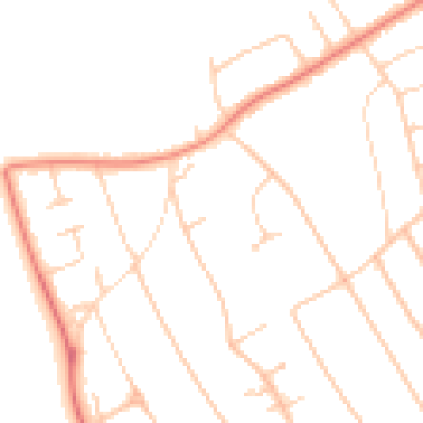 Daytime road noise heatmap for L23 6XR