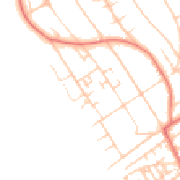 Daytime road noise heatmap for L23 6XT