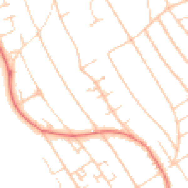 Daytime road noise heatmap for L23 6XU
