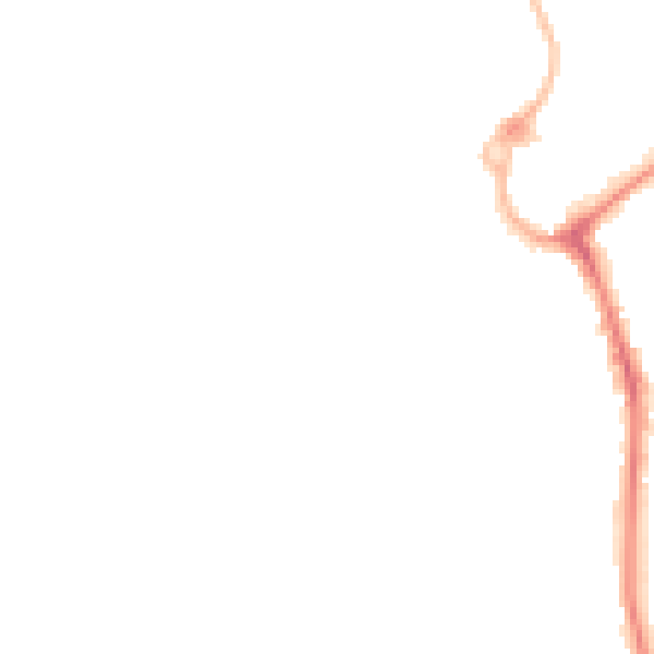 Night-time road noise heatmap for L23 7TF