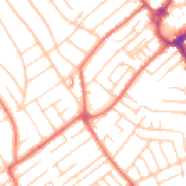 Daytime road noise heatmap for L23 7TH