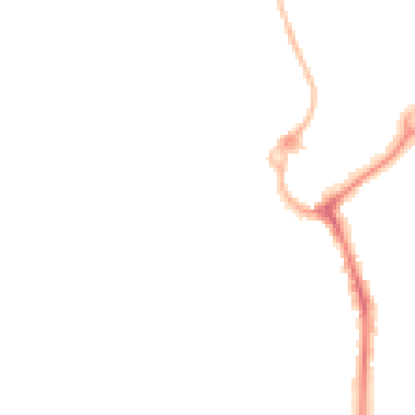 Night-time road noise heatmap for L23 7TN
