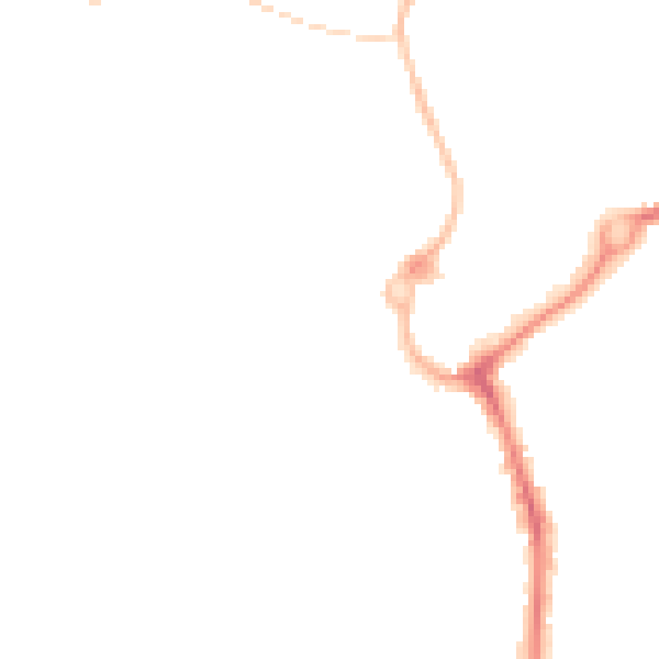 Night-time road noise heatmap for L23 7TP
