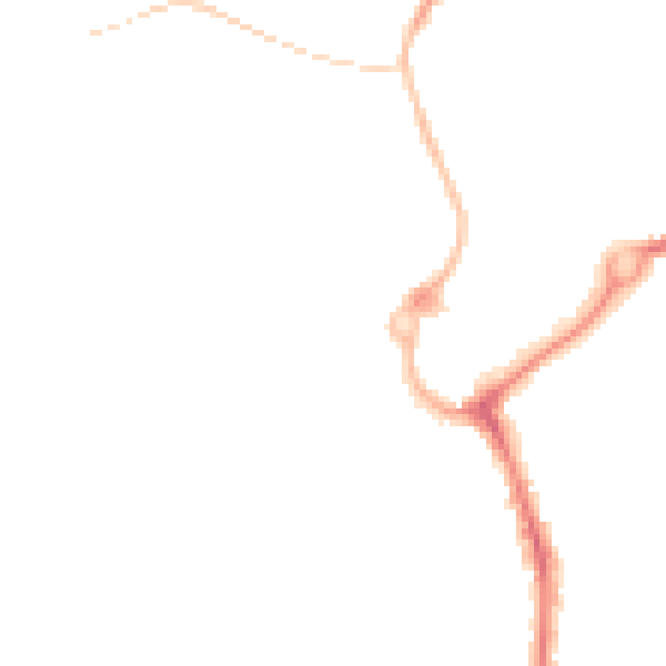 Night-time road noise heatmap for L23 7TR