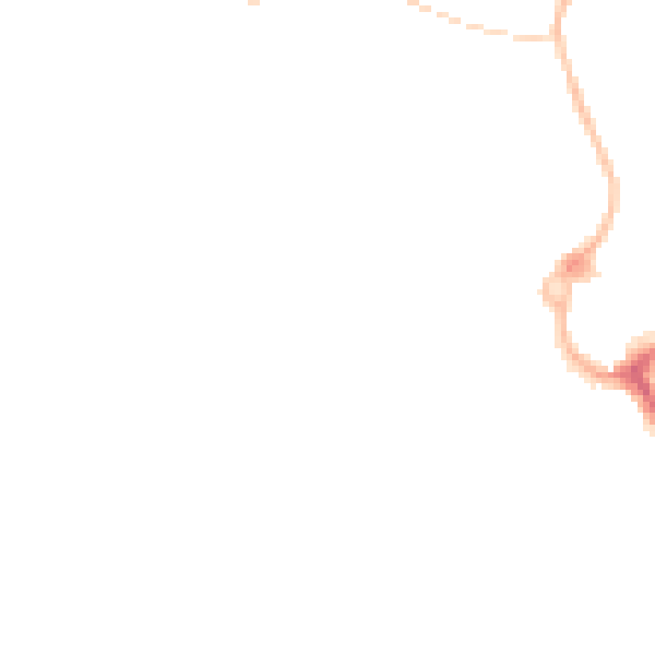 Night-time road noise heatmap for L23 7TY