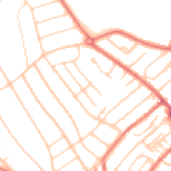 Daytime road noise heatmap for L23 7UD
