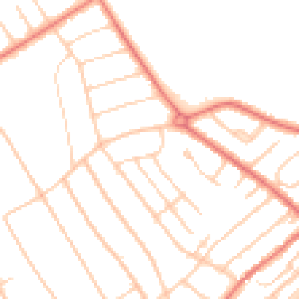 Daytime road noise heatmap for L23 7UH