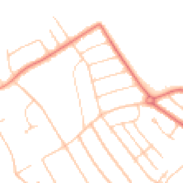 Daytime road noise heatmap for L23 7UP