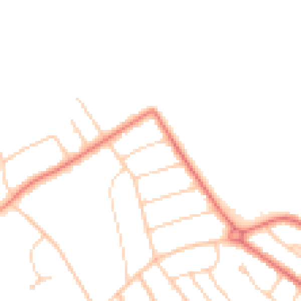 Daytime road noise heatmap for L23 7UX