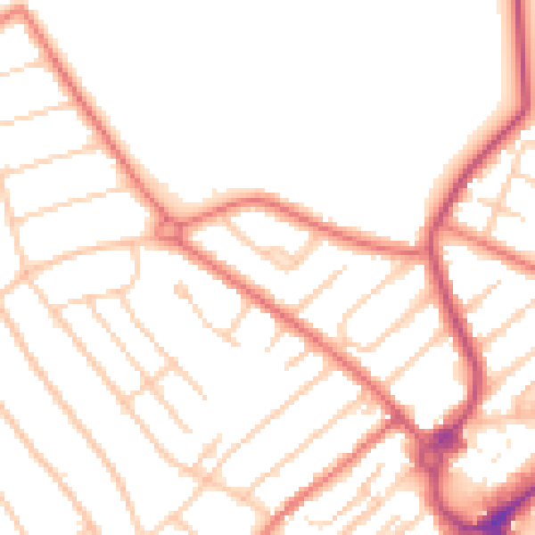Daytime road noise heatmap for L23 7UY