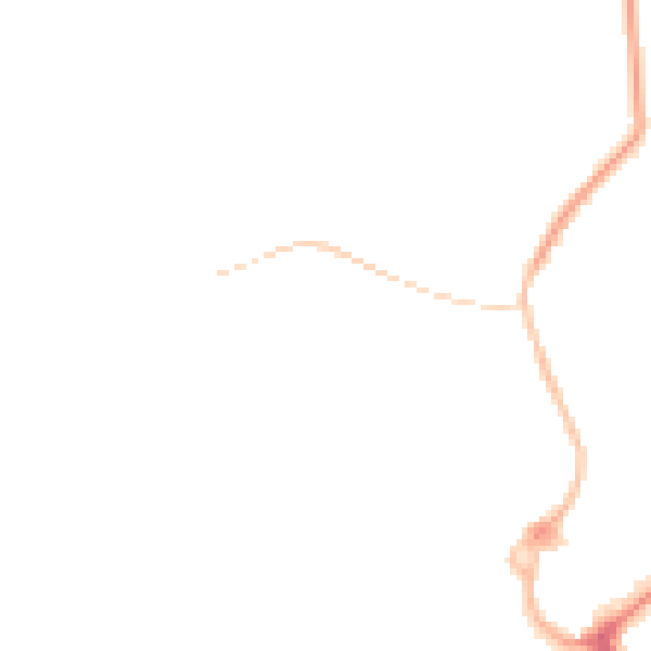 Night-time road noise heatmap for L23 7UY
