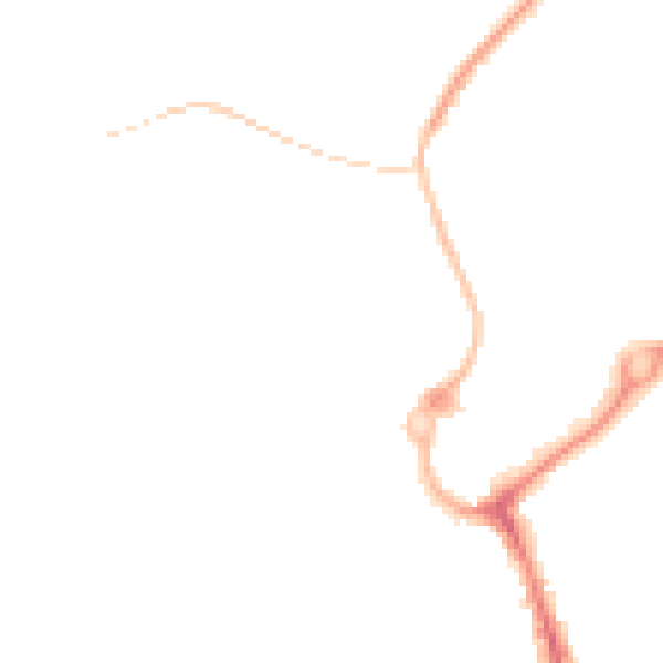 Night-time road noise heatmap for L23 7XG
