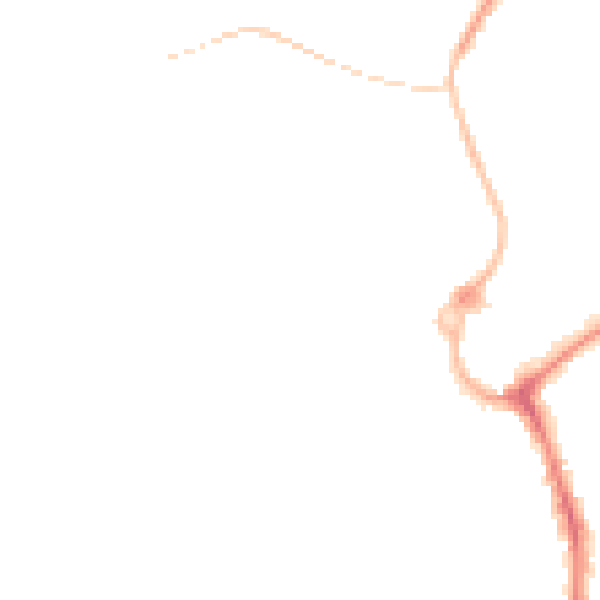 Night-time road noise heatmap for L23 7XN