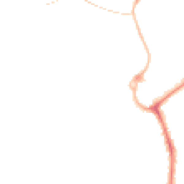 Night-time road noise heatmap for L23 7XT
