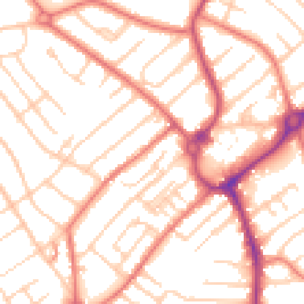Daytime road noise heatmap for L23 7XU