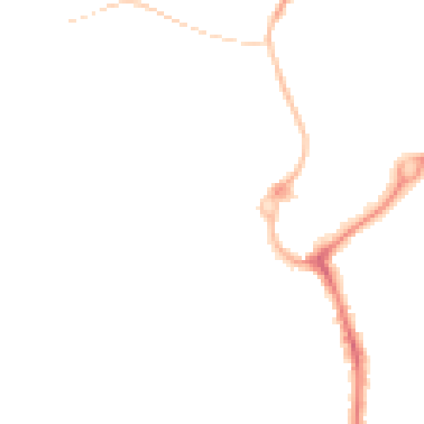 Night-time road noise heatmap for L23 7XU