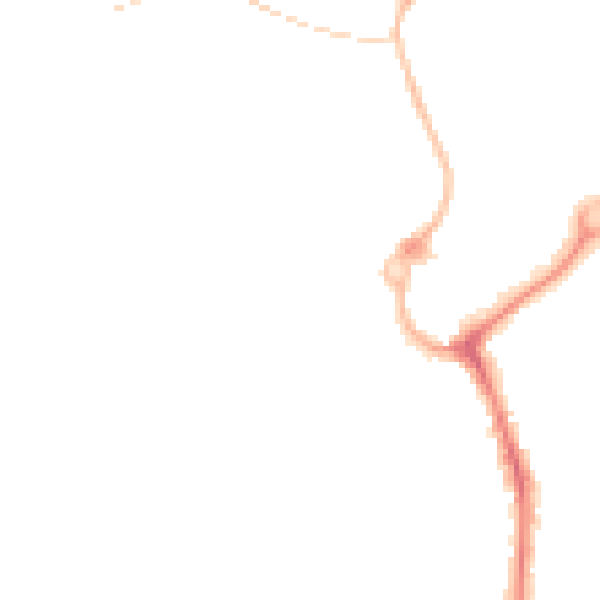 Night-time road noise heatmap for L23 7XZ