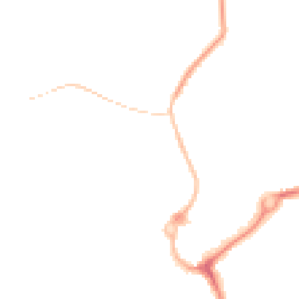 Night-time road noise heatmap for L23 7YB