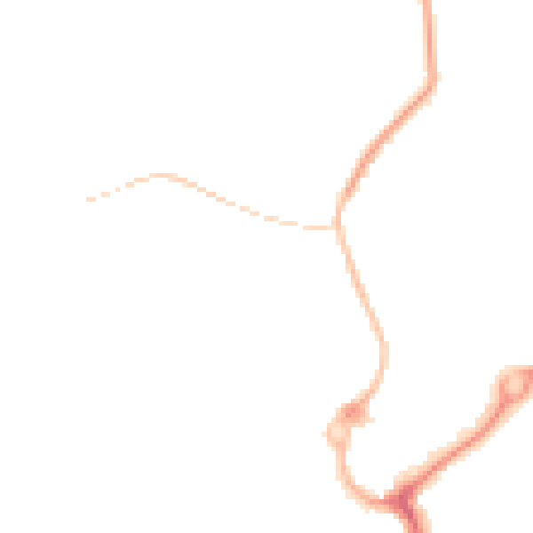 Night-time road noise heatmap for L23 7YE