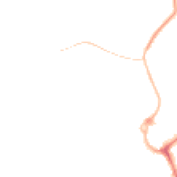 Night-time road noise heatmap for L23 7YG
