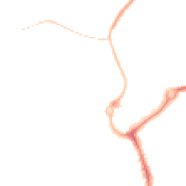 Night-time road noise heatmap for L23 7YX