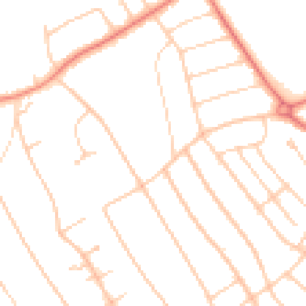 Daytime road noise heatmap for L23 8AB
