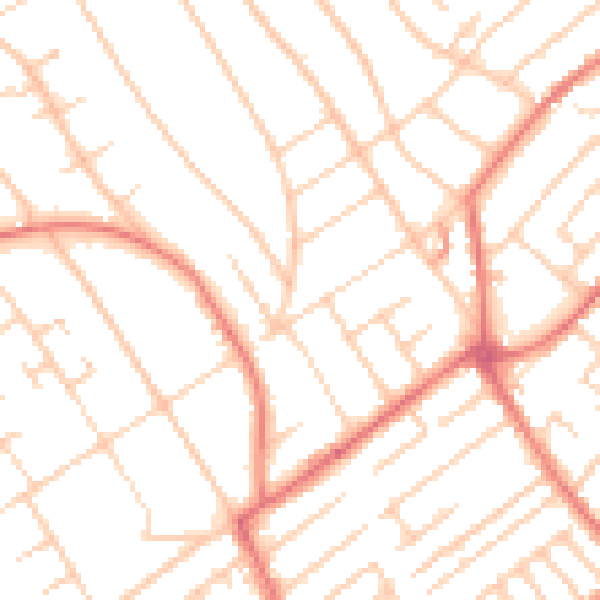 Daytime road noise heatmap for L23 8SF