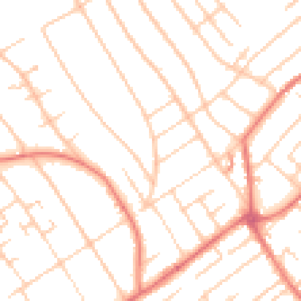 Daytime road noise heatmap for L23 8SH
