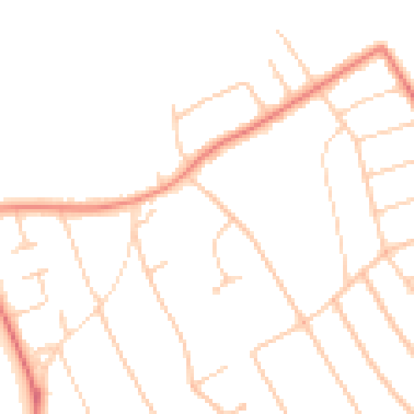 Daytime road noise heatmap for L23 8SR