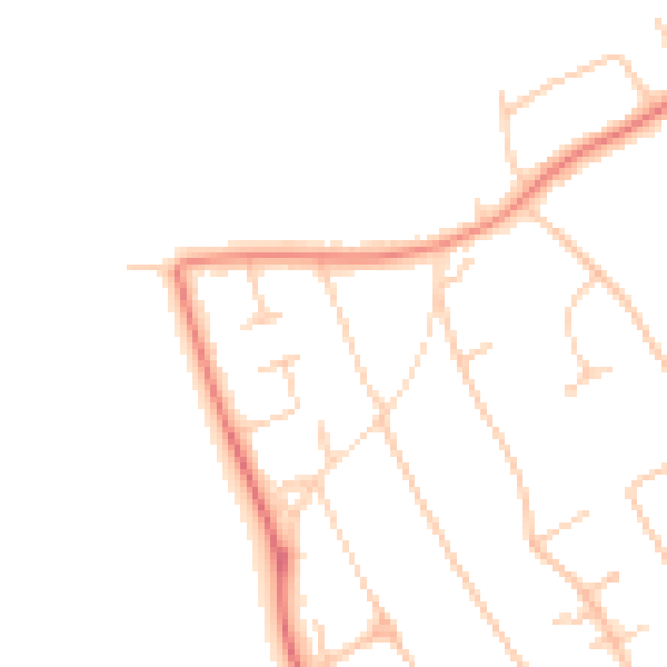 Daytime road noise heatmap for L23 8TD