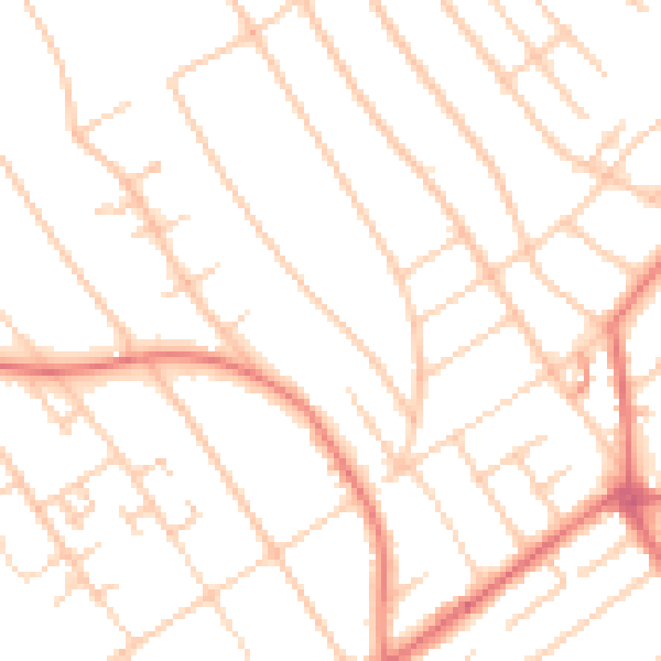 Daytime road noise heatmap for L23 8TN
