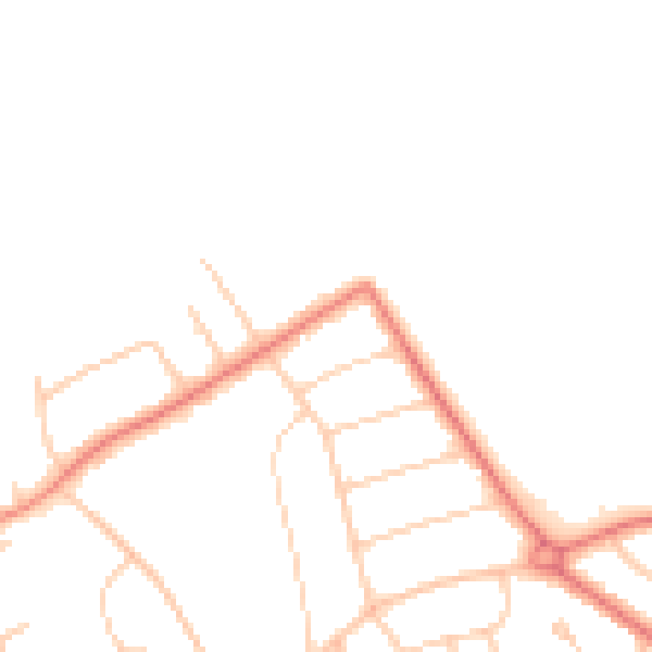 Daytime road noise heatmap for L23 8TS
