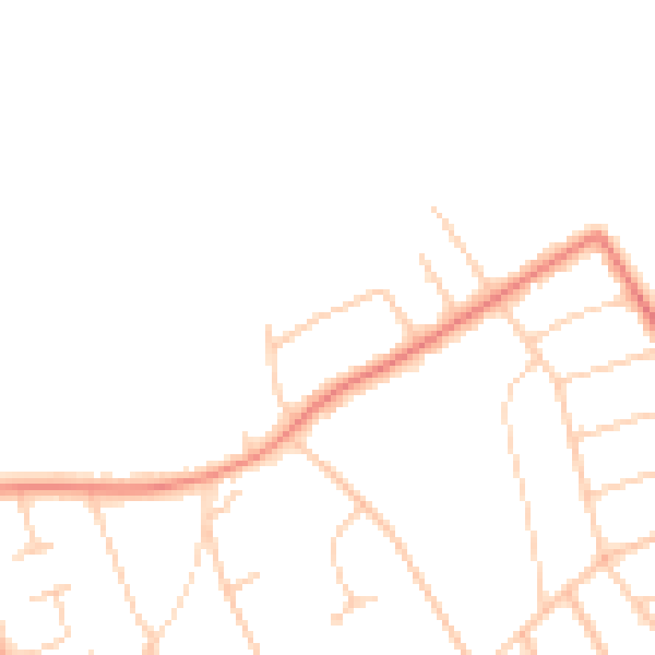 Daytime road noise heatmap for L23 8TY