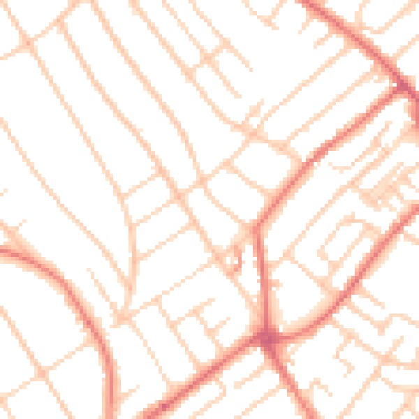 Daytime road noise heatmap for L23 8UP