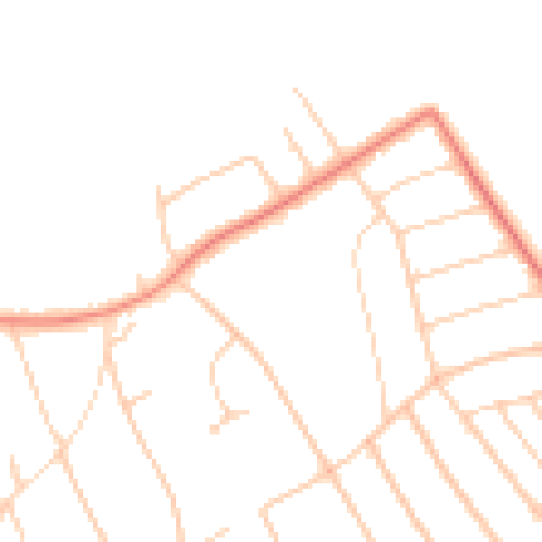 Daytime road noise heatmap for L23 8XN