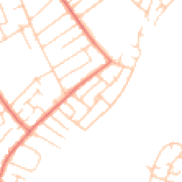 Daytime road noise heatmap for L23 9SX