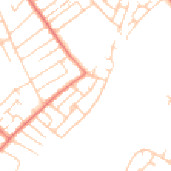 Daytime road noise heatmap for L23 9TA