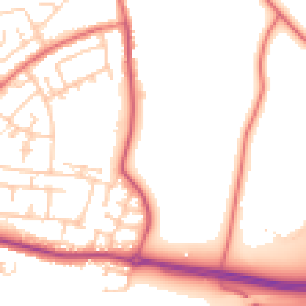 Daytime road noise heatmap for L26 0AA