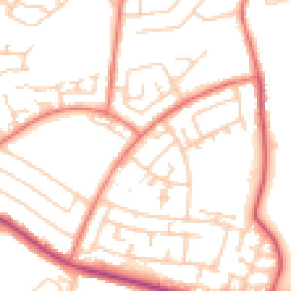 Daytime road noise heatmap for L26 0AB