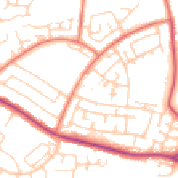 Daytime road noise heatmap for L26 0AD