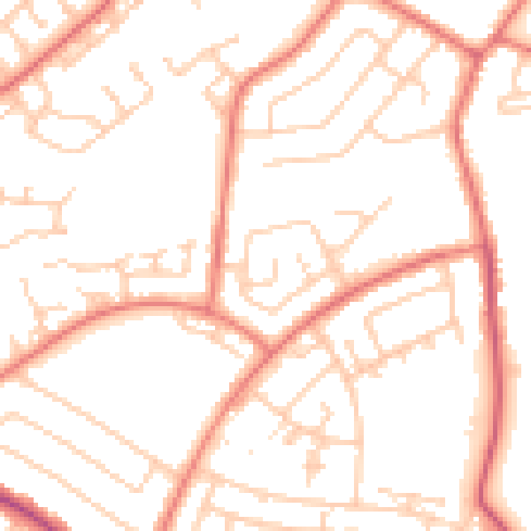 Daytime road noise heatmap for L26 0AE