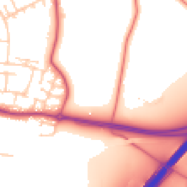 Daytime road noise heatmap for L26 0AF