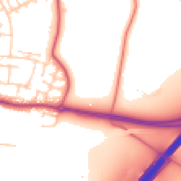 Daytime road noise heatmap for L26 0AG