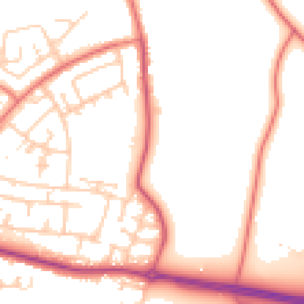 Daytime road noise heatmap for L26 0AS