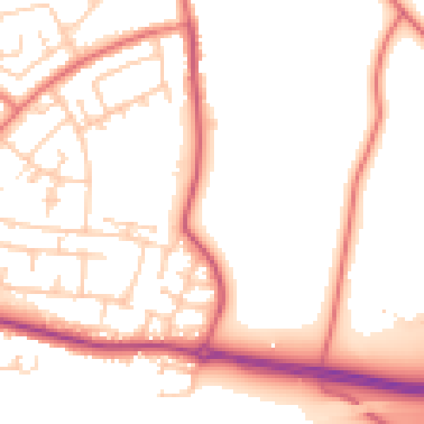 Daytime road noise heatmap for L26 0AT